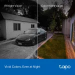 TP-Link TAPO C610 KIT kültéri napelemes Vezeték nélküli 2K 3MP 2× 850 nm IR LED kamera szett