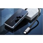 Vention USB-C -> HDMI/VGA/USB3.0/PD (0,15m Szürke, fém Ötvözet) konverter