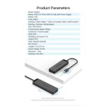 Vention USB-C -> USB-A 3.0*4 & Micro B USB 1m, Hub
