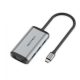 Vention USB-C -> HDMI/VGA/USB3.0*3/PD 0,15m, (szürke, fémszerű), Dokkoló