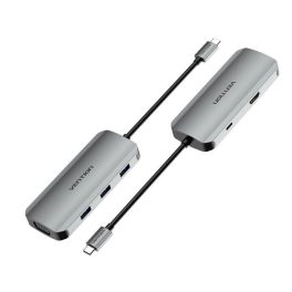 Vention USB-C -> HDMI/VGA/USB 3.0x3/PD Dokkoló