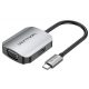 Vention USB-C -> HDMI/VGA/USB 3.0 x3/PD (0,15m Szürke Aluminum Ötvözet) Dokkoló