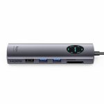 Vention USB-C -> DP/HDMI/USB 3.0*2/USB 2.0/RJ45/SD/TF/PD MST, dokkoló