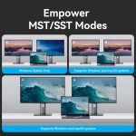 Vention USB-C -> DP/HDMI/USB 3.0*2/USB 2.0/RJ45/SD/TF/PD MST, dokkoló