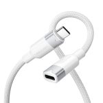 Vention USB-C 3.2/M -> USB-C 3.2/F, 0,5m,(hosszabbító, fehér, Gen2, 10Gbps), kábel