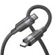 Vention USB-C 3.2/M, 1m,(fekete, Gen2, 10Gbps), kábel