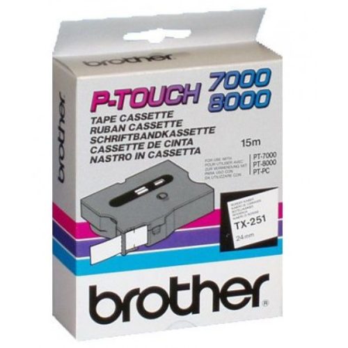 Brother TX-251 24 mm széles 15 m hosszú szalagkazetta