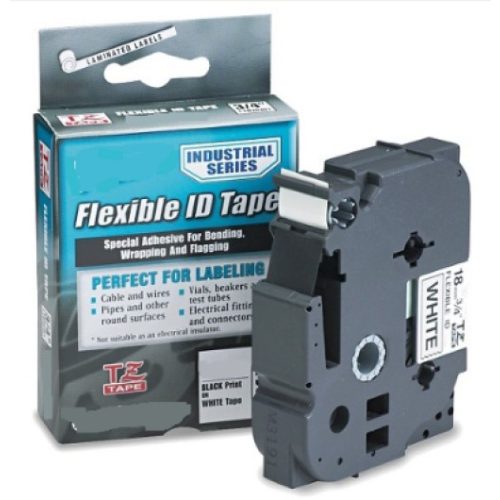 Utángyártott BROTHER TZe223 szalagkazetta 9mm x 8m öntapadós laminált fehér alapon kék felirat IK