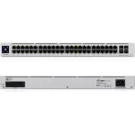Ubiquiti UniFi USW-PRO-48-POE Gen2 48port GbE LAN 40xPoE+ 8xPoE++ 4xSFP+ port L3 menedzselhető switch