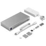 Ubiquiti USW-Pro-Max-16-PoE 12port GbE LAN PoE 4x2.5GbE Multi-Gigabit LAN PoE 2xSFP+ port 180W L3 menedzselhető switch