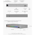 Ubiquiti USW-Pro-Max-16-PoE 12port GbE LAN PoE 4x2.5GbE Multi-Gigabit LAN PoE 2xSFP+ port 180W L3 menedzselhető switch