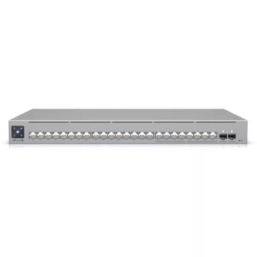 Ubiquiti USW-PRO-MAX-24-POE 16xGbE PoE LAN 8x2.5GbE Multi-Gigabit PoE LAN (400W) 2xSFP+ port L3 menedzselhető PoE switch