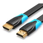 Vention HDMI, 2m, (lapos, fekete) , kábel
