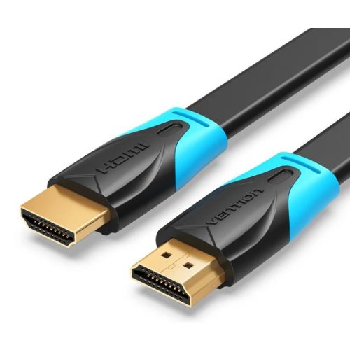 Vention HDMI,  (lapos, fekete) , 5m, kábel