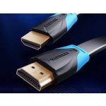 Vention HDMI,  (lapos, fekete) , 5m, kábel