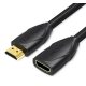 Vention HDMI/M -> HDMI/F (hosszabbító, fekete), 1m, kábel