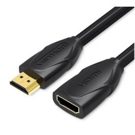   Vention HDMI/M -> HDMI/F (hosszabbító, fekete), 3m, kábel