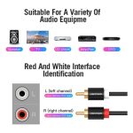 Vention 2*RCA/M -> 2*RCA/M , (audio,fekete), 1,5m, kábel