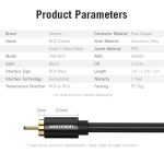 Vention RCA/M -> RCA/M , 1,5m, kábel