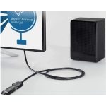 Vention USB-A 2.0/M -> USB-A 2.0/F  (hosszabbító,PVC,fekete), 5m, kábel