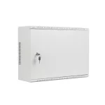 Lanberg WAF1-5203-04-00S 19 4U+3U SZÉL:540mm MÉLY:200mm MAG:400mm fémajtós szürke fali rack szekrény