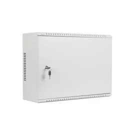   Lanberg WAF1-5203-04-00S 19 4U+3U SZÉL:540mm MÉLY:200mm MAG:400mm fémajtós szürke fali rack szekrény