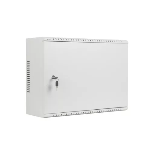 Lanberg WAF1-5203-04-00S 19 4U+3U SZÉL:540mm MÉLY:200mm MAG:400mm fémajtós szürke fali rack szekrény
