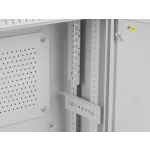 Lanberg WAF1-5203-04-00S 19 4U+3U SZÉL:540mm MÉLY:200mm MAG:400mm fémajtós szürke fali rack szekrény