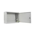 Lanberg WAF1-5203-04-00S 19 4U+3U SZÉL:540mm MÉLY:200mm MAG:400mm fémajtós szürke fali rack szekrény