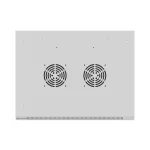 Lanberg WF01-6404-10S 19 4U SZÉL:600mm MÉLY:450mm MAG:290mm lapraszerelt üvegajtós szürke fali rack szekrény