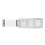 Lanberg WF01-6404-10S 19 4U SZÉL:600mm MÉLY:450mm MAG:290mm lapraszerelt üvegajtós szürke fali rack szekrény