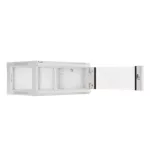 Lanberg WF01-6404-10S 19 4U SZÉL:600mm MÉLY:450mm MAG:290mm lapraszerelt üvegajtós szürke fali rack szekrény