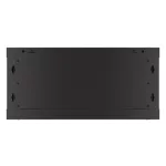 Lanberg WF01-6404-23B 19 4U SZÉL:600mm MÉLY:450mm MAG:512mm lapraszerelt perforált ajtós fekete fali rack szekrény