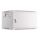 Lanberg WF01-6406-00S 19 6U SZÉL:600mm MÉLY:450mm MAG:600mm lapraszerelt fémajtós szürke fali rack szekrény