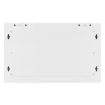 Lanberg WF01-6406-00S 19 6U SZÉL:600mm MÉLY:450mm MAG:600mm lapraszerelt fémajtós szürke fali rack szekrény
