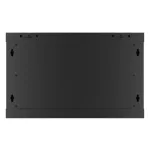 Lanberg WF01-6406-10B 19 6U SZÉL:600mm MÉLY:450mm MAG:379mm lapraszerelt üvegajtós fekete fali rack szekrény