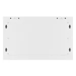 Lanberg WF01-6406-10S 19 6U SZÉL:600mm MÉLY:450mm MAG:379mm lapraszerelt üvegajtós szürke fali rack szekrény