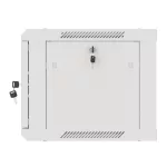 Lanberg WF01-6406-10S 19 6U SZÉL:600mm MÉLY:450mm MAG:379mm lapraszerelt üvegajtós szürke fali rack szekrény