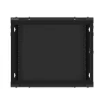 Lanberg WF01-6409-00B 19 9U SZÉL:600mm MÉLY:450mm MAG:512mm lapraszerelt fémajtós fekete fali rack szekrény