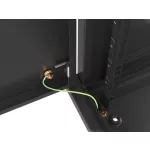 Lanberg WF01-6409-00B 19 9U SZÉL:600mm MÉLY:450mm MAG:512mm lapraszerelt fémajtós fekete fali rack szekrény
