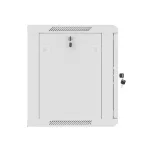 Lanberg WF01-6606-10S 19 9U SZÉL:600mm MÉLY:450mm MAG:512mm lapraszerelt üvegajtós szürke fali rack szekrény
