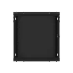 Lanberg WF01-6412-00B 19 12U SZÉL:600mm MÉLY:450mm MAG:645mm lapraszerelt fémajtós fekete fali rack szekrény