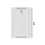 Lanberg WF01-6412-00S 19 12U SZÉL:600mm MÉLY:450mm MAG:645mm lapraszerelt fémajtós szürke fali rack szekrény
