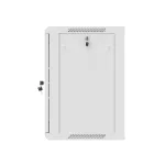 Lanberg WF01-6412-00S 19 12U SZÉL:600mm MÉLY:450mm MAG:645mm lapraszerelt fémajtós szürke fali rack szekrény