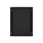 Lanberg WF01-6415-10B 19 15U SZÉL:600mm MÉLY:450mm MAG:774mm lapraszerelt üvegajtós fekete fali rack szekrény