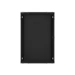 Lanberg WF01-6418-10B 19 18U SZÉL:600mm MÉLY:450mm MAG:907mm lapraszerelt üvegajtós fekete fali rack szekrény