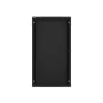 Lanberg WF01-6422-10B 19 22U SZÉL:600mm MÉLY:450mm MAG:1085mm lapraszerelt üvegajtós fekete fali rack szekrény