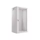Lanberg WF01-6422-10S 19 22U SZÉL:600mm MÉLY:450mm MAG:1085mm lapraszerelt üvegajtós szürke fali rack szekrény