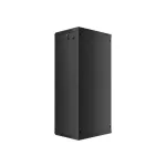 Lanberg WF01-6427-10B 19 27U SZÉL:600mm MÉLY:450mm MAG:1307mm lapraszerelt üvegajtós fekete fali rack szekrény