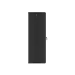 Lanberg WF01-6427-10B 19 27U SZÉL:600mm MÉLY:450mm MAG:1307mm lapraszerelt üvegajtós fekete fali rack szekrény